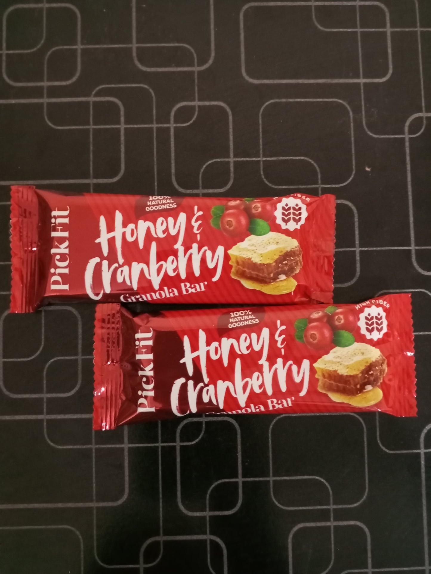 Honey and Cranberry Granola Energy Bar