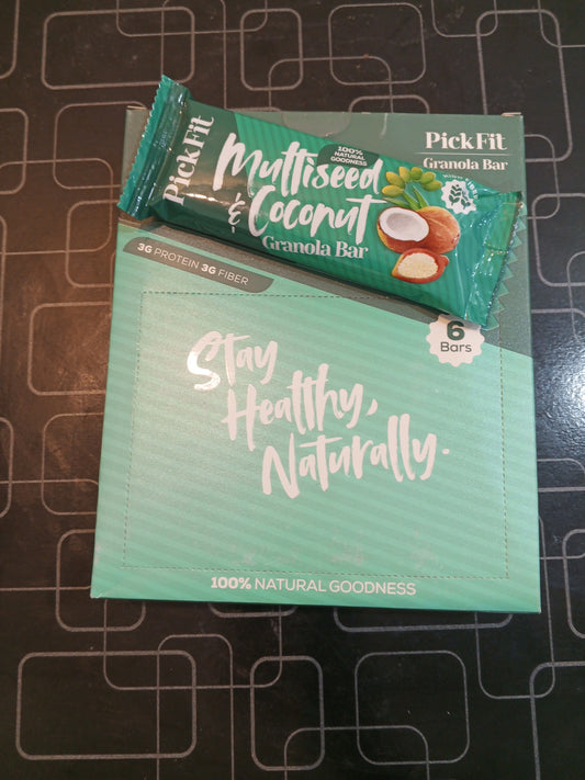 Multiseed  and Coconut Granola Energy Bar