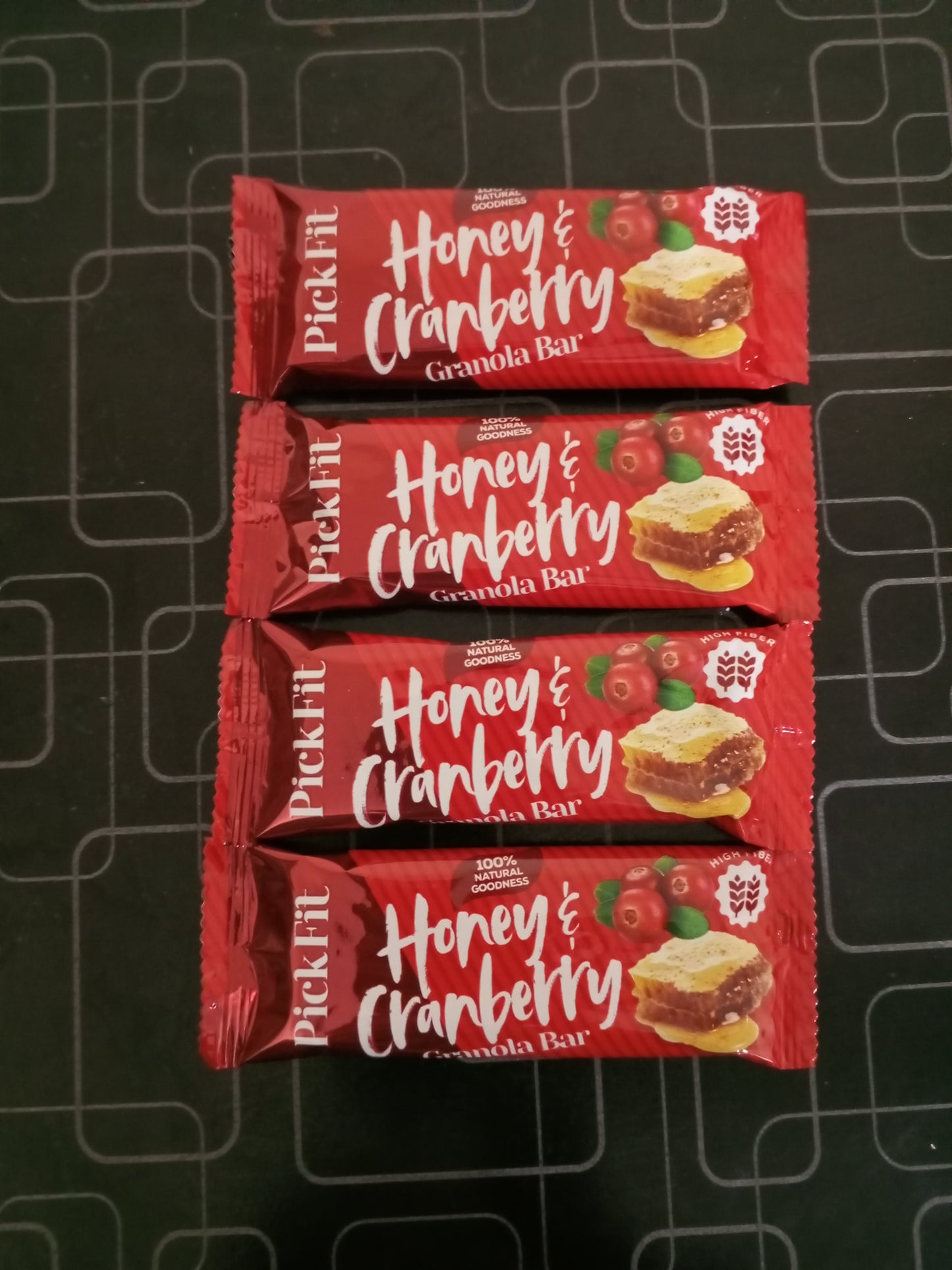 Honey and Cranberry Granola Energy Bar