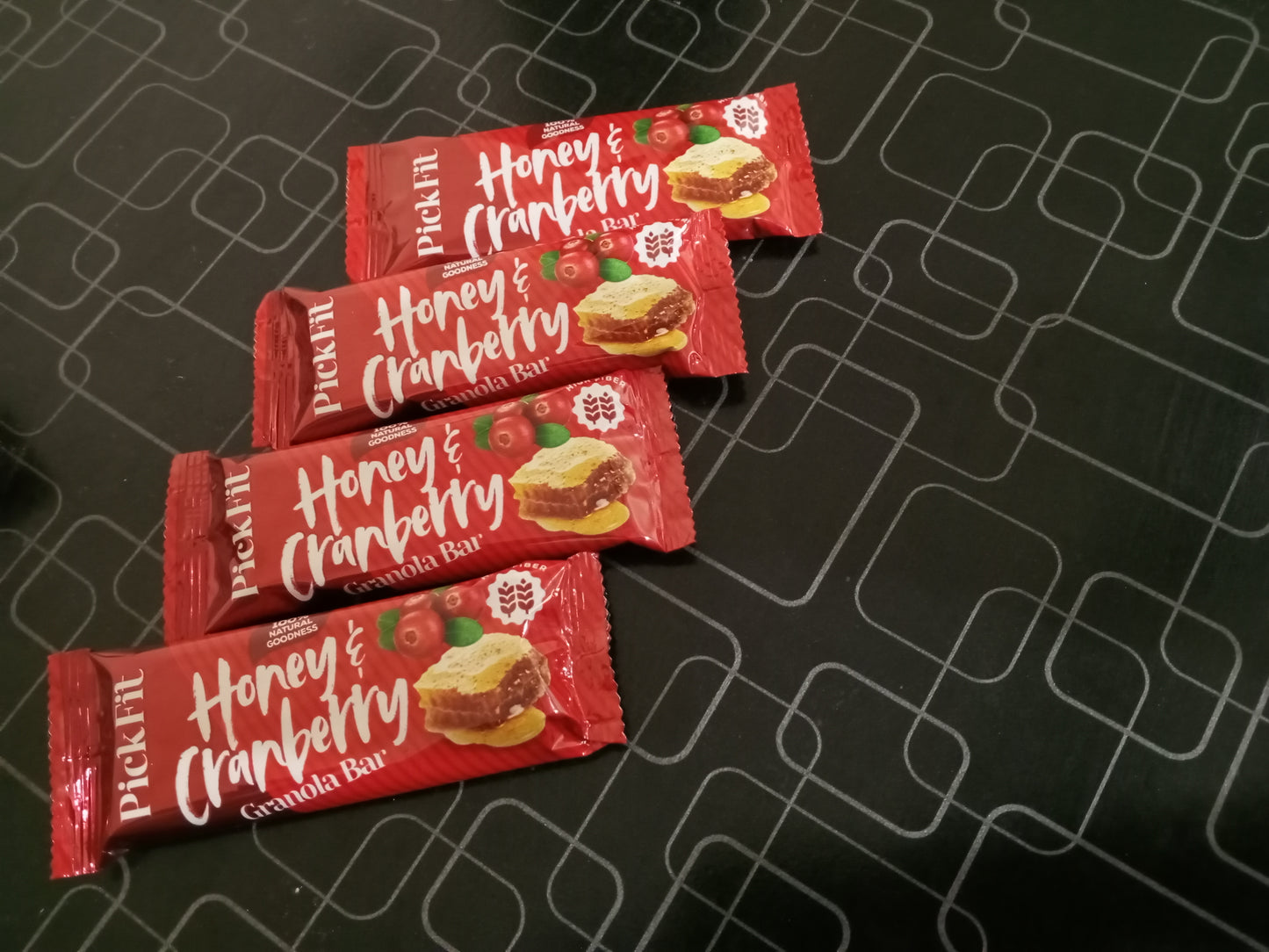 Honey and Cranberry Granola Energy Bar