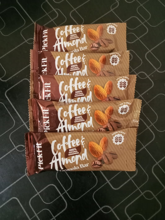 Coffee and Almond Granola Energy Bar