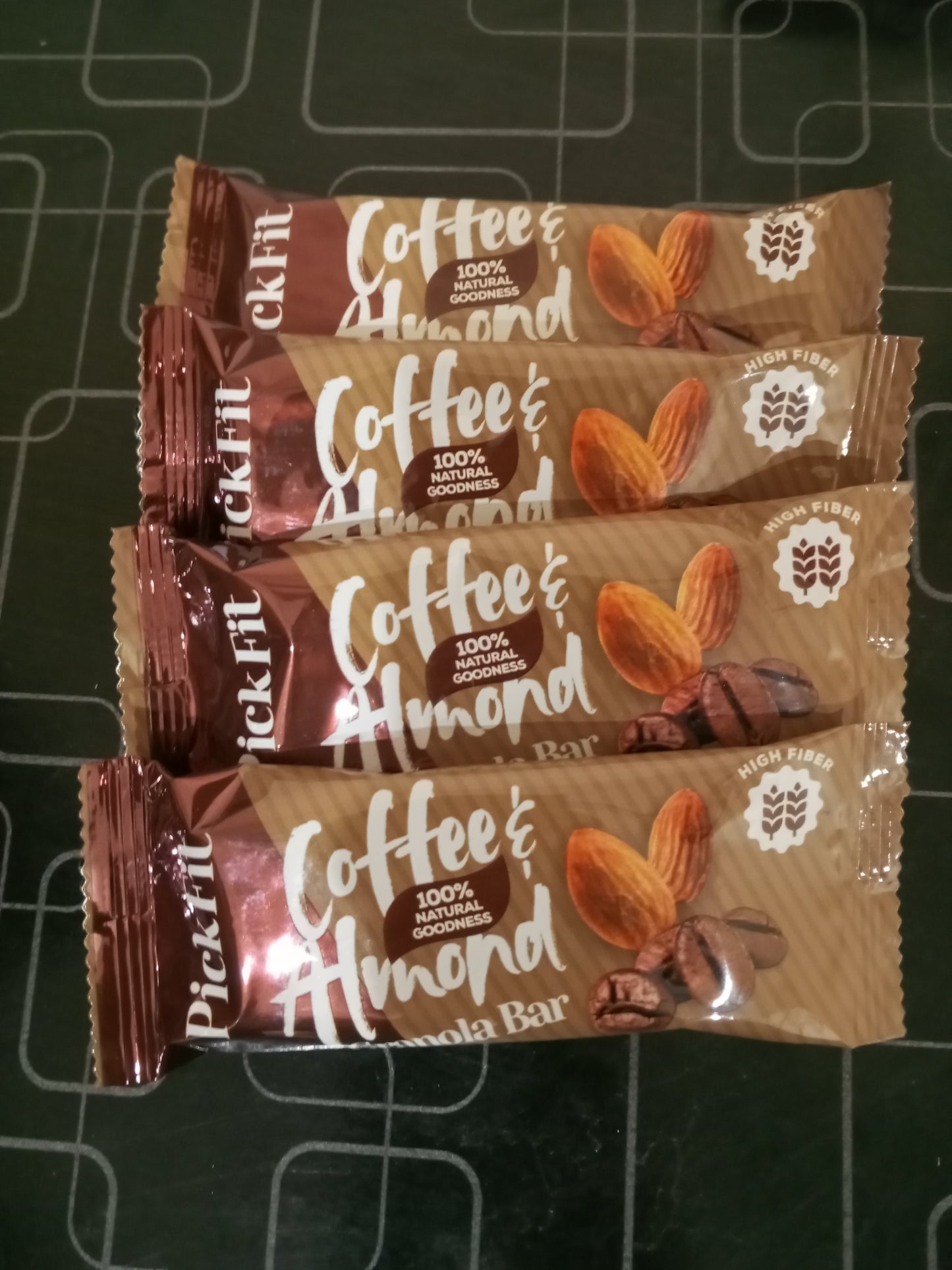 Coffee and Almond Granola Energy Bar